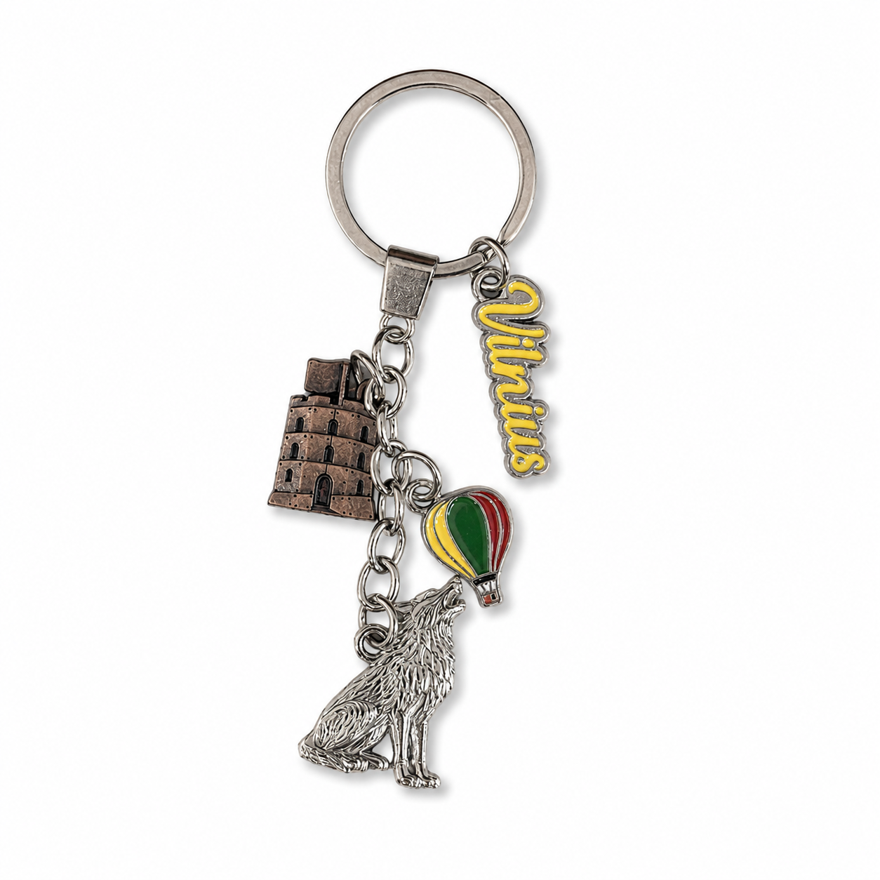 Keychain “Iron Wolf and Gediminas Tower”