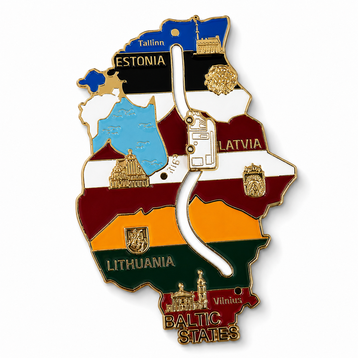Magnet “Map of the Baltic States”