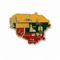 Magnet “Map of Lithuania Landmarks”