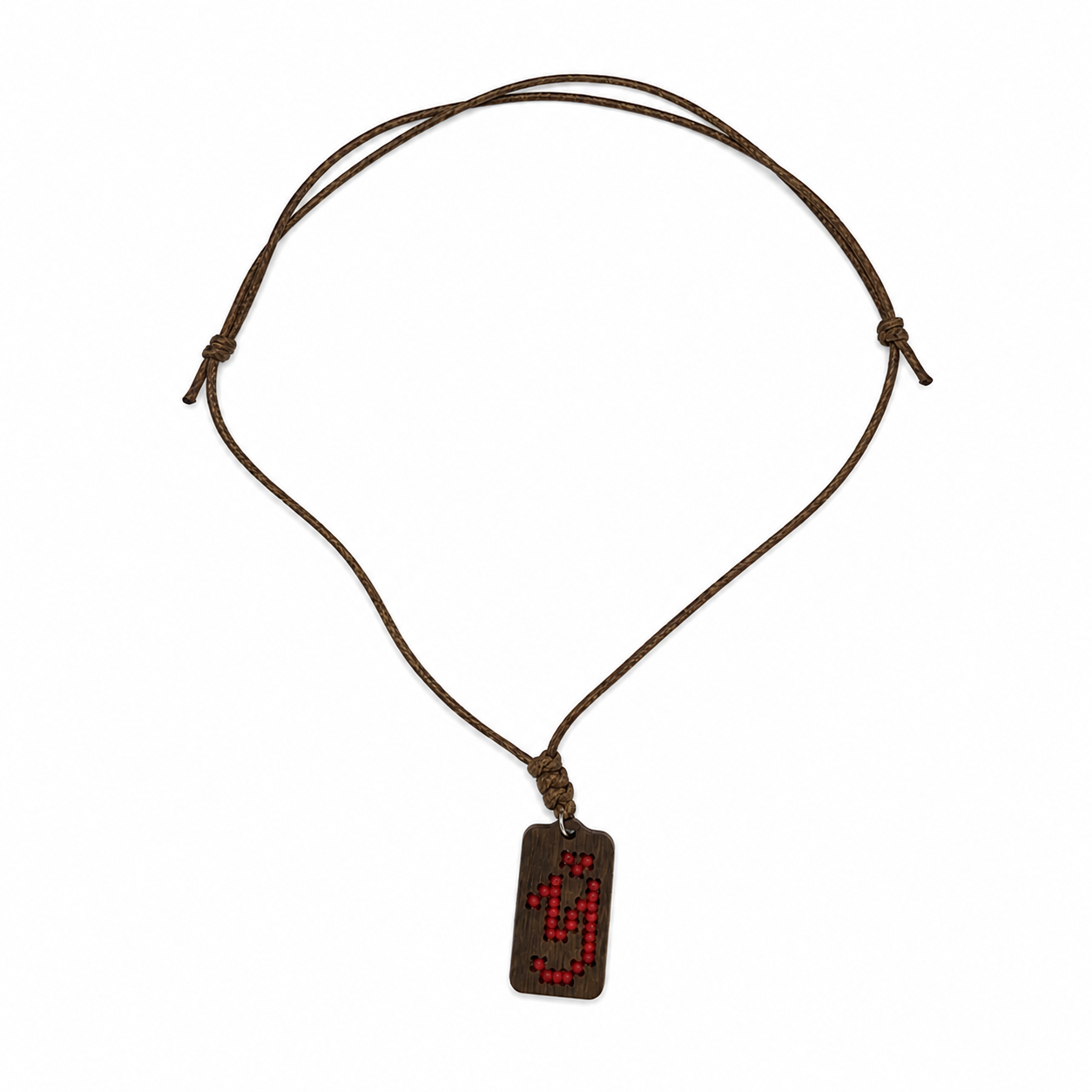 Handmade Wooden Pendant "Ў"