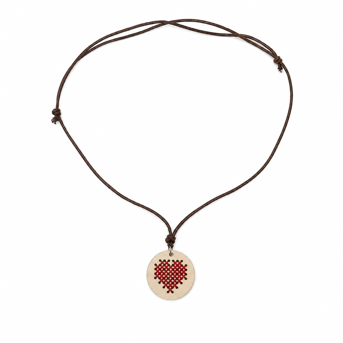 Handmade Wooden Pendant "Heart" KROPKA