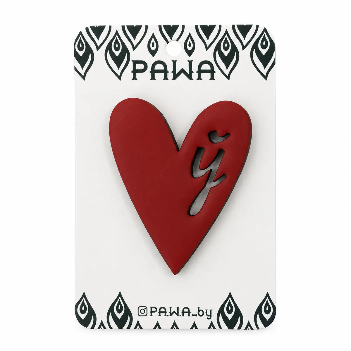 Heart “Ў” Brooch KROPKA