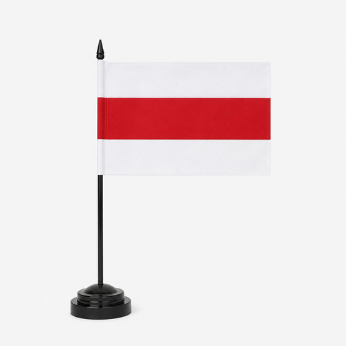 White-Red-White Table Flag KROPKA