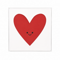 Handmade Postcard "Heart" KROPKA