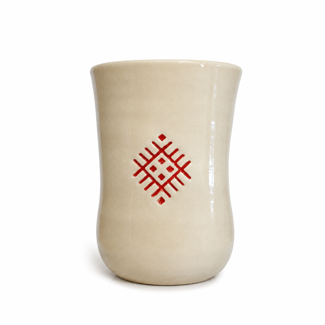 Ceramic Tumbler "Belarusian Ornament"