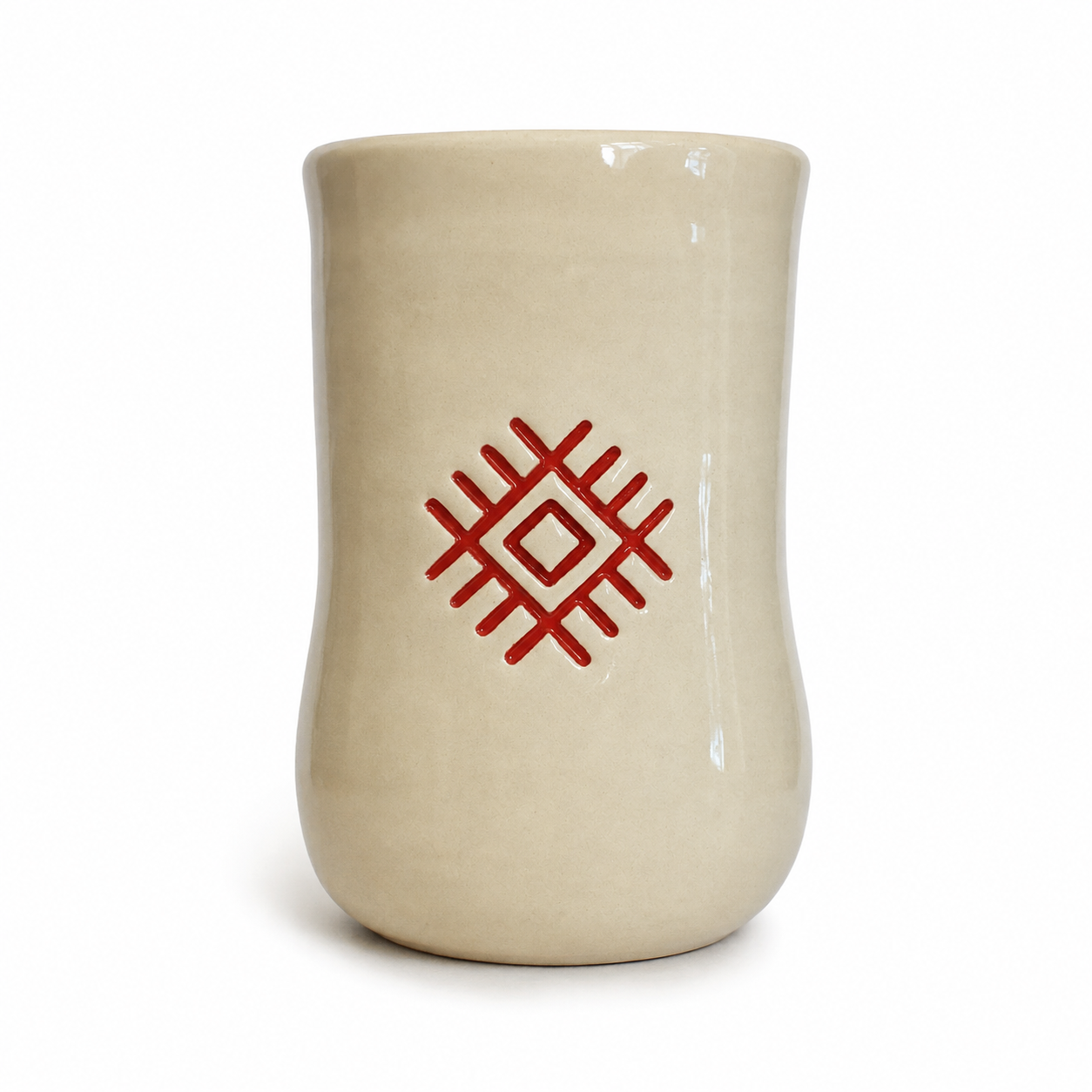 Ceramic Tumbler "Belarusian Ornament" KROPKA