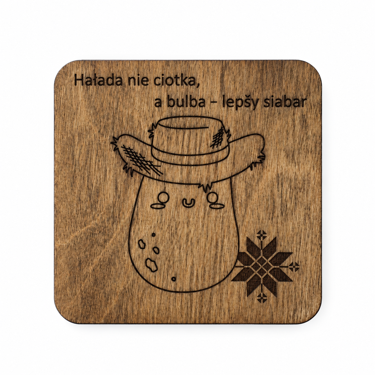 Handmade Wooden Coaster KROPKA