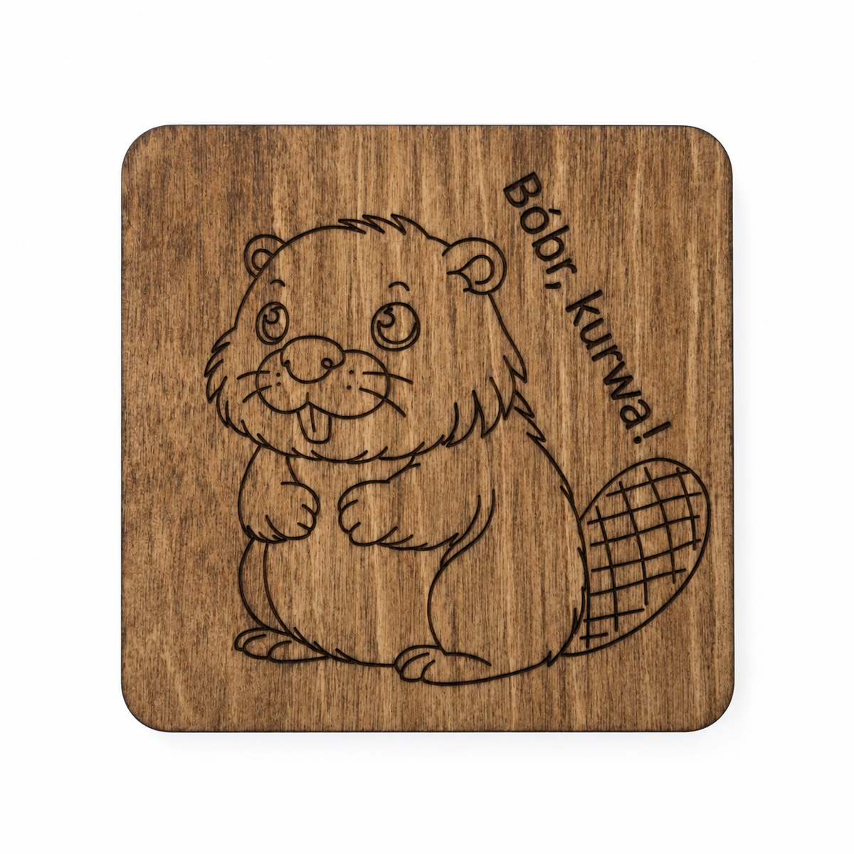 Handmade Wooden Coaster KROPKA