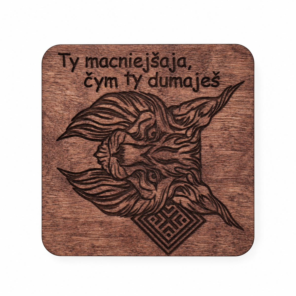 Handmade Wooden Coaster KROPKA