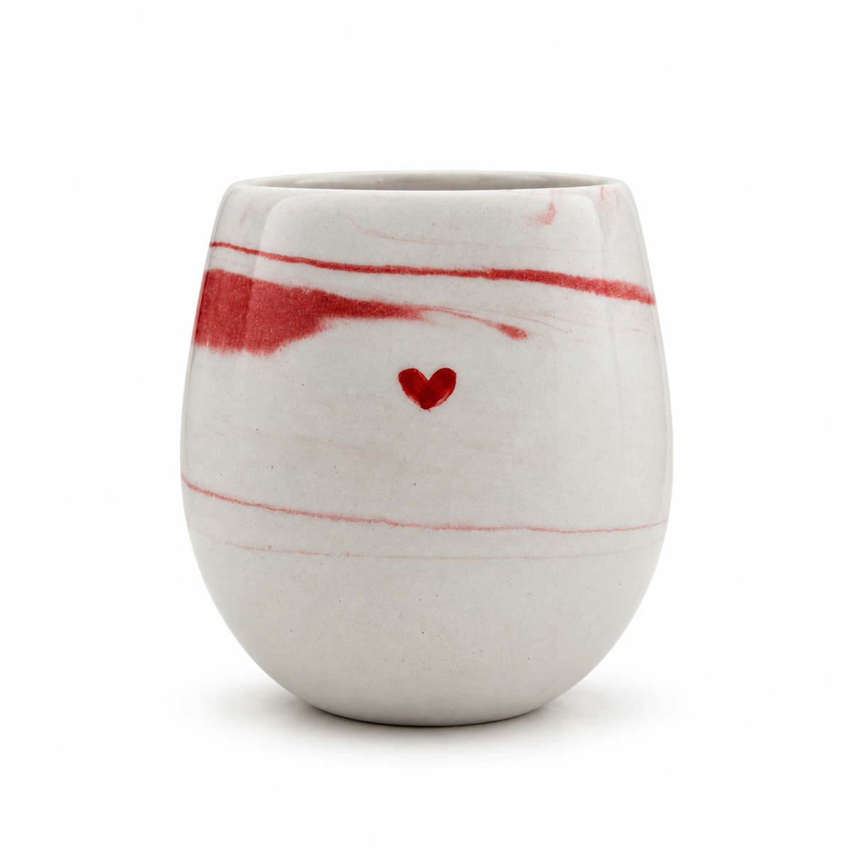 Ceramic Cup "Heart" KROPKA