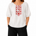 Linen Embroidered Vyshyvanka "Zlata" KROPKA