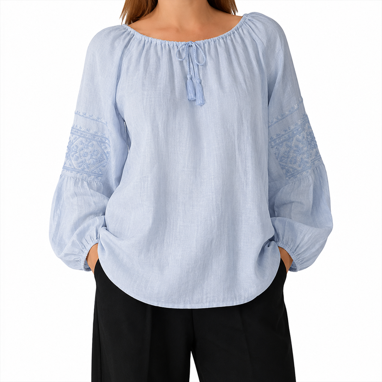 Linen Vyshyvanka "Yadviga" KROPKA