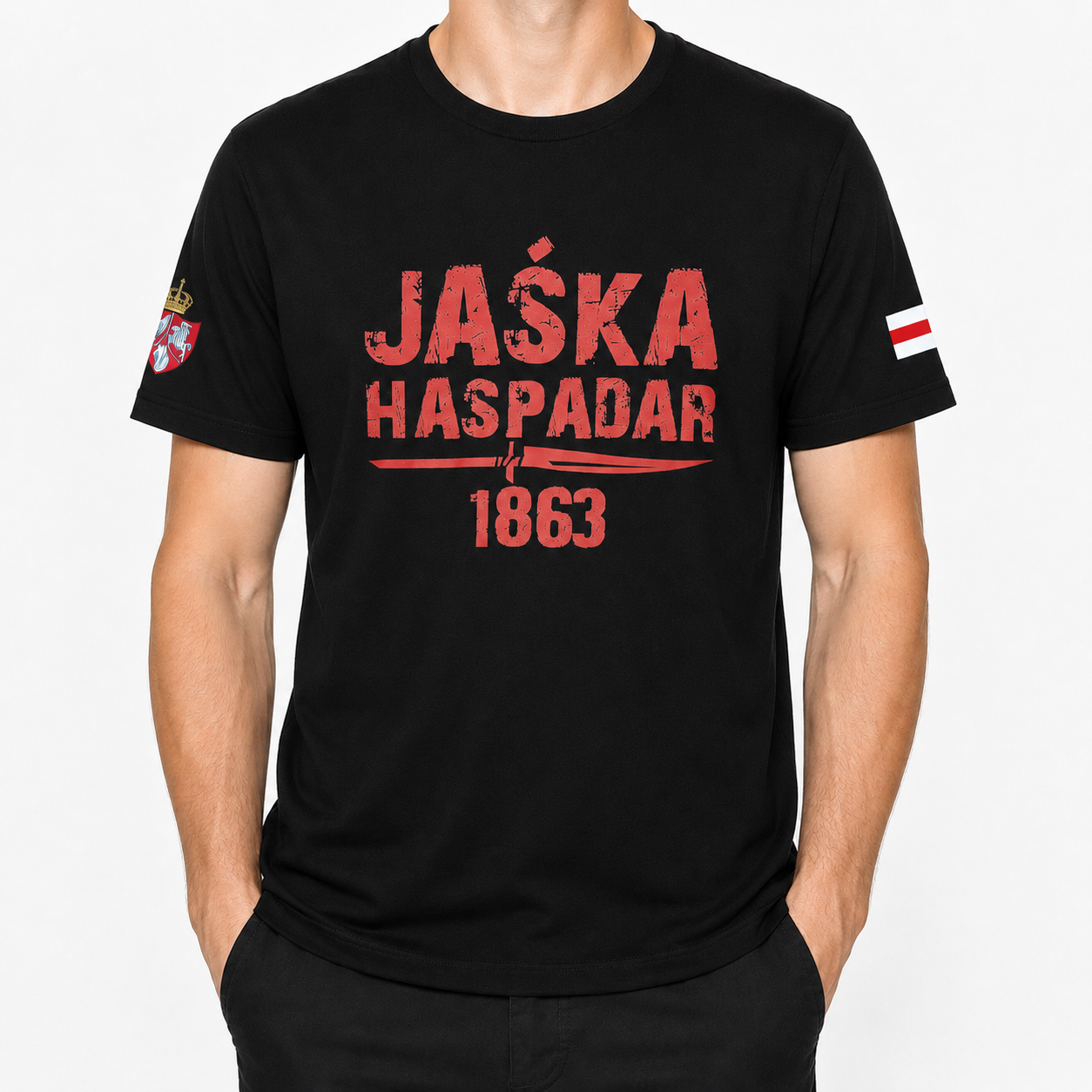 Marškinėliai „Jaśka Haspadar 1863“ Admietnaść