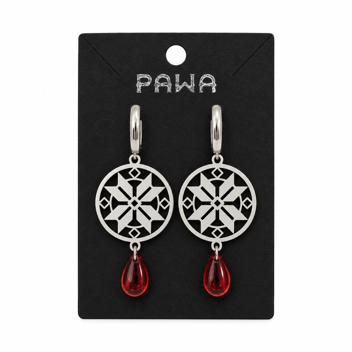 Belarusian Ornament Earrings PAWA KROPKA