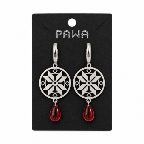 Belarusian Ornament Earrings PAWA KROPKA