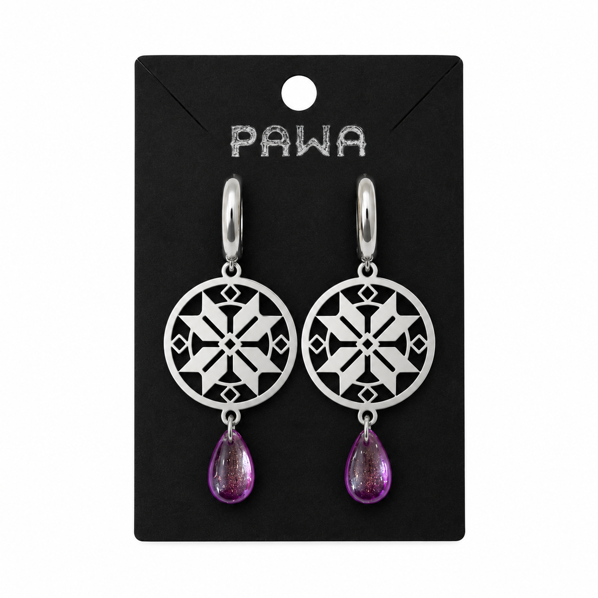 Belarusian Ornament Earrings PAWA KROPKA