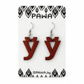 Wooden “Ў” Earrings KROPKA