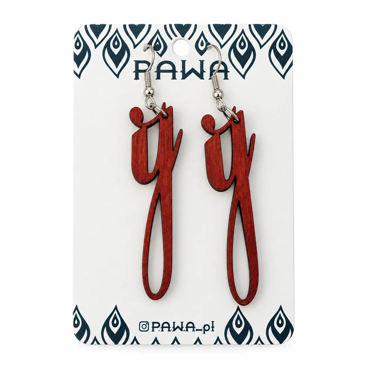 Wooden “Ў” Earrings KROPKA